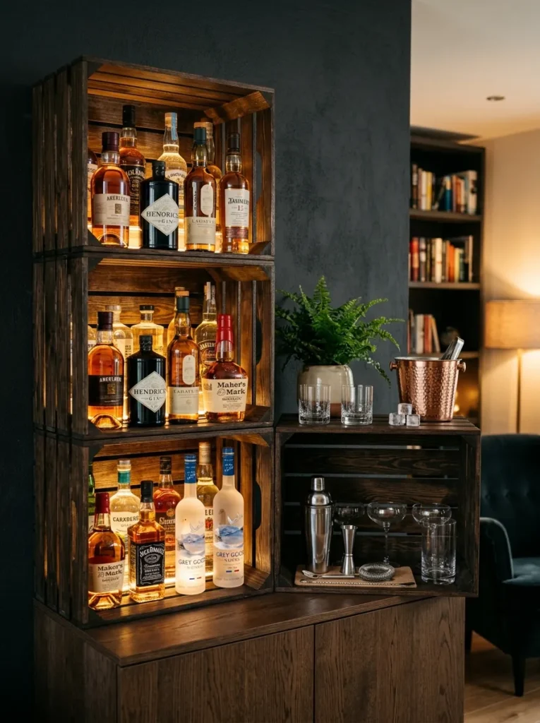 Crate Shelf Ideas
