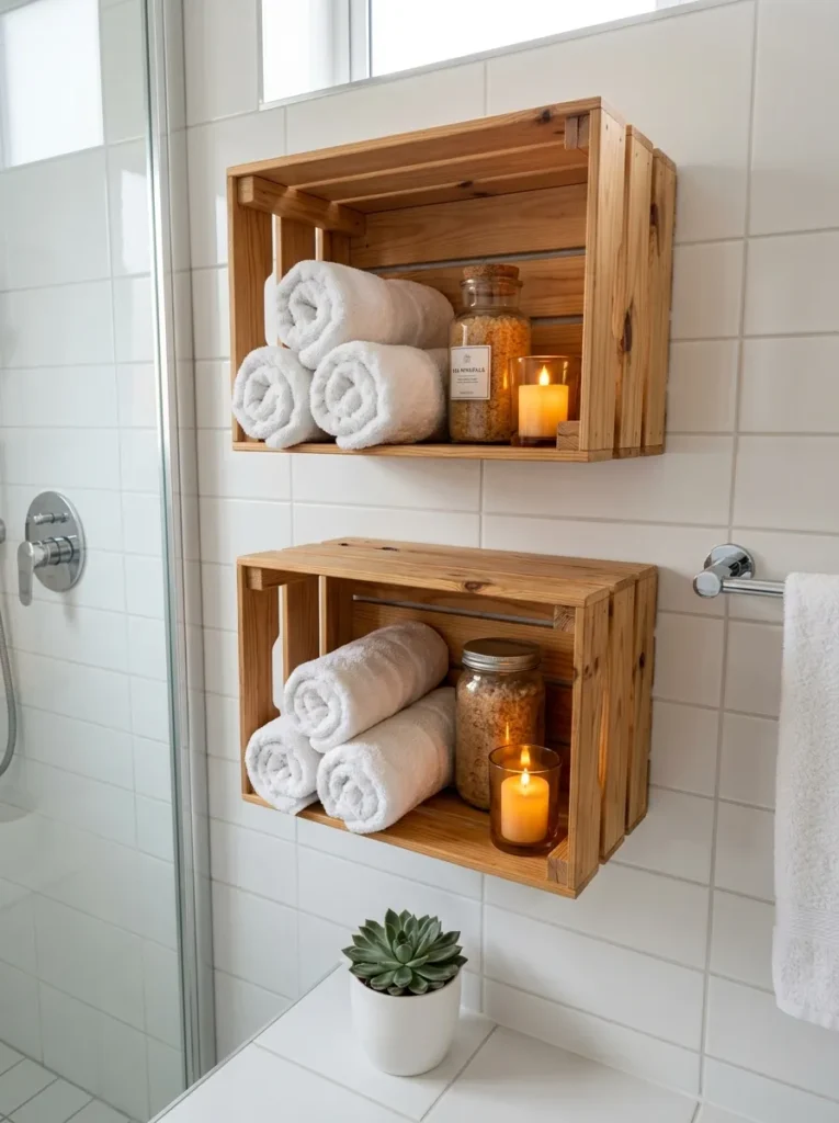 Crate Shelf Ideas