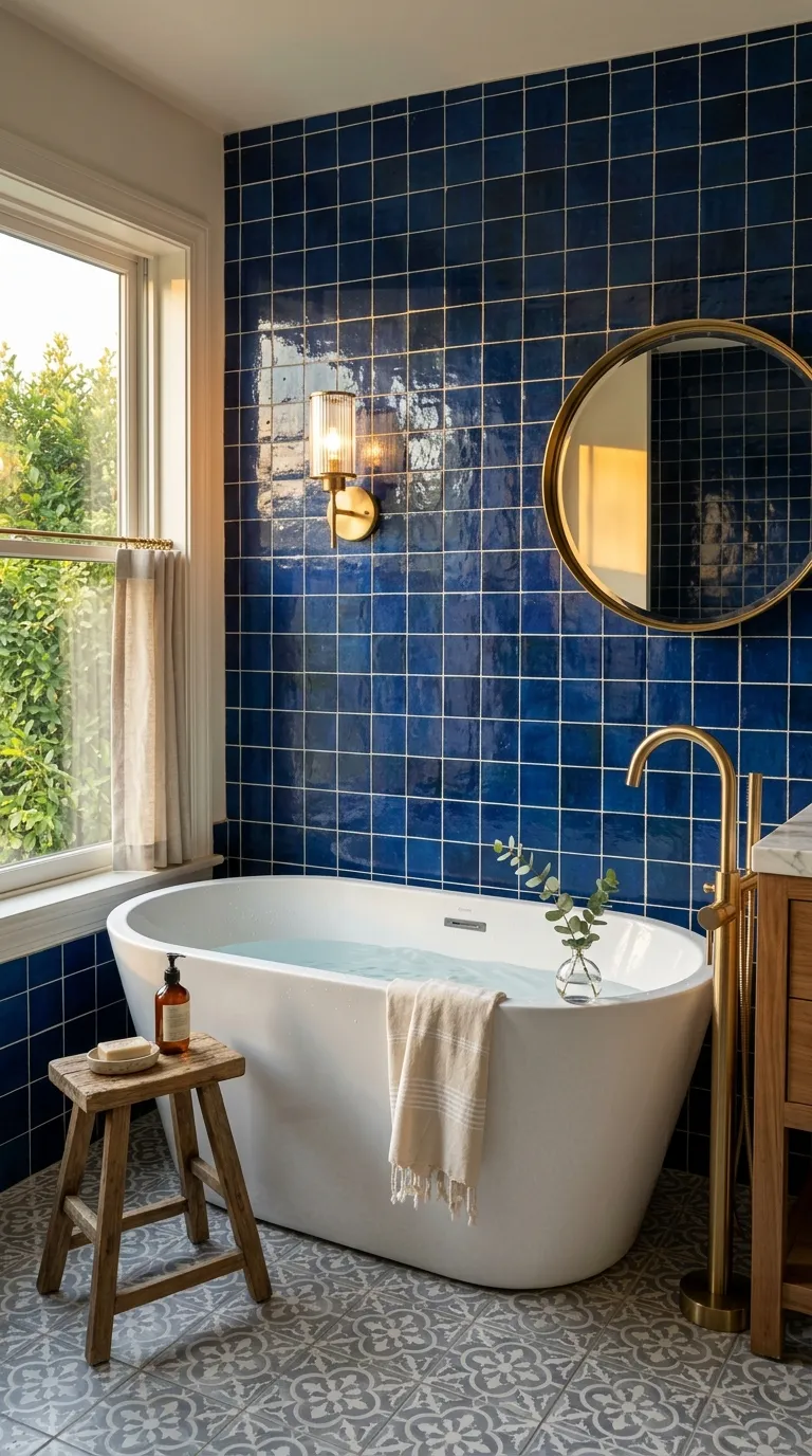 Blue Tile Bathroom Ideas for Bold Style Looks