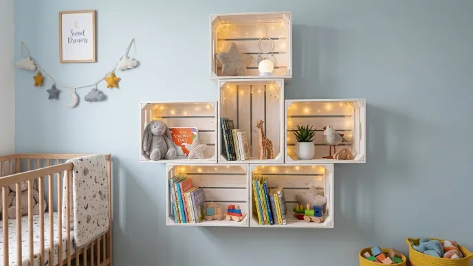 Crate Shelf Ideas